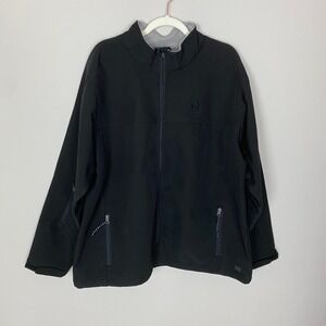 Schindler Elevator Charles River Mens XL Black Soft Shell Jacket Water Resistant